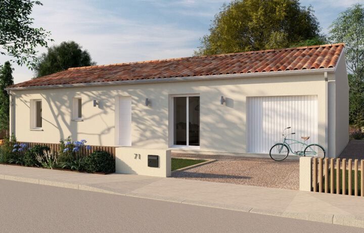 votre maison de 100m2 sur un terrain de 635m2 sur la commune de La Croix-Blanche au prix de 199000&euro; avec Alpha Constructions